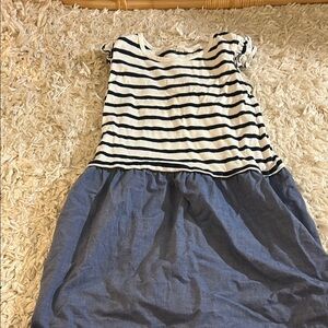 Crewcuts Striped Navy and White Casual Dress